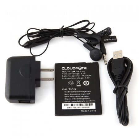 CloudFone Excite 470q Smartphone MTK6582 Android 4.2 1GB 4GB 4.7 Inch 3G GPS- Red