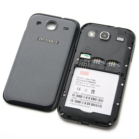 Mini 7100 Smart Phone Android 4.0 OS SC6820 1.0GHz 4.0 Inch 2.0MP Camera- Black