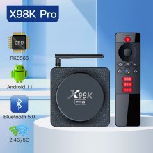 Android Set Top Box 11.0 RK3566 Quad-Core 64bit 8K Video Codec 2.1000M Ethernet 4G/5G WIFI BT 5.0 Iptv Box
