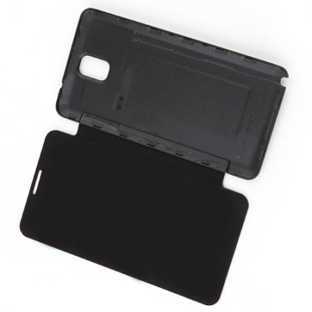 Portable Leather Flip Case Cover for Samsung Galaxy Note III Black
