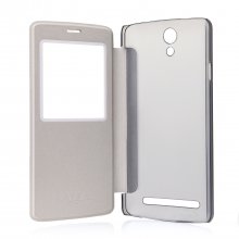 Original Flip Leather Case for Mlais MX Base Smartphone White