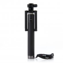 Dispho Original Bluetooth Selfie Stick Integrated Foldable Smart Shooting Aid Black