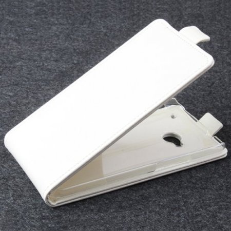 Fashion Leather Flip Case Cover for HTC M7 New One Smartphone 3-color