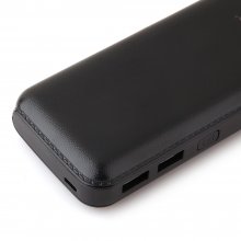 Cager B16 12000mAh Dual USB Power Bank for iPhone iPad Smartphone Black