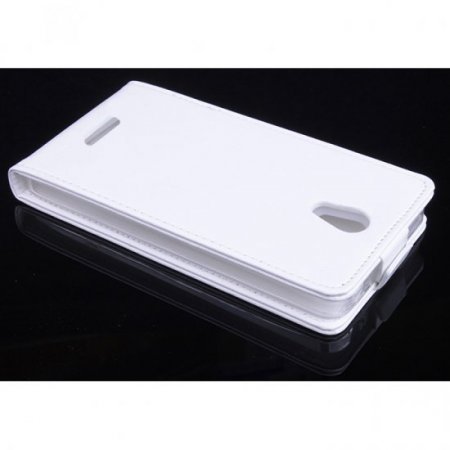 Leather Flip Cover Case Stand GIONEE V183 Smartphone White