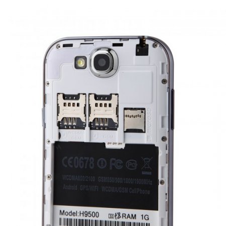 Feiteng H9500 S4 Smartphone Android 4.2 MTK6582 5.0 Inch HD Gorilla Glass OTG- White