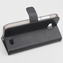 Protective PU Leather Flip Case for ZOPO ZP700 Smartphone Black