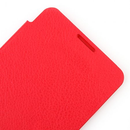 Portable Leather Flip Case Cover for Samsung Galaxy Note III Red