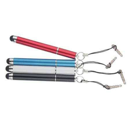 2 in 1 Touch Screen Stylus Ball Point Pen 8.5cm Long