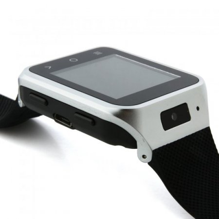 ZGPAX S8 Watch Phone Android 4.4 MTK6572W Dual Core 1.54 Inch 3G 512MB 8GB GPS Silver