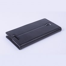 Leather Flip Cover Case Stand for Nibiru H1 Smartphone Black