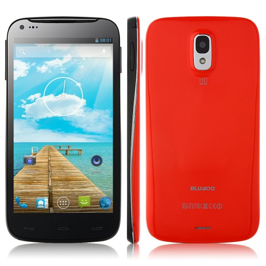 BLUBOO X1 Smartphone Android 4.2 MTK6582 1GB 4GB 5.0 Inch QHD IPS Screen 3G GPS Red