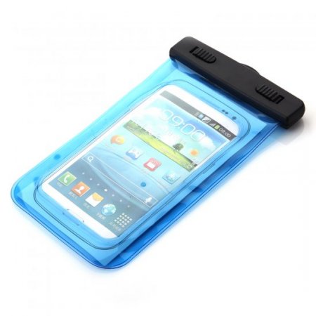 Durable Sealed Waterproof Phone Bag Underwater Back Cover Case Blue