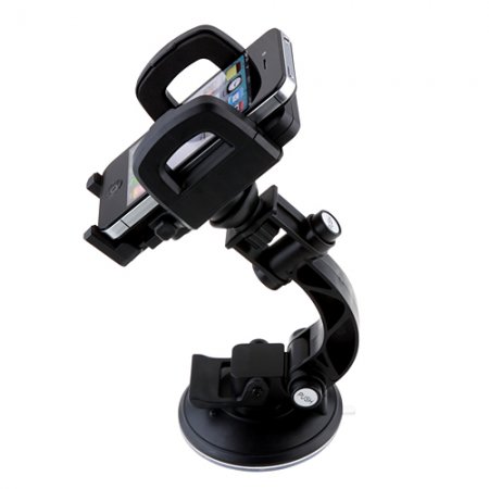 Dismountable Magic Stand Holder with Suction Cup for iPhone/Mobile Phone/MP4/PDA Black