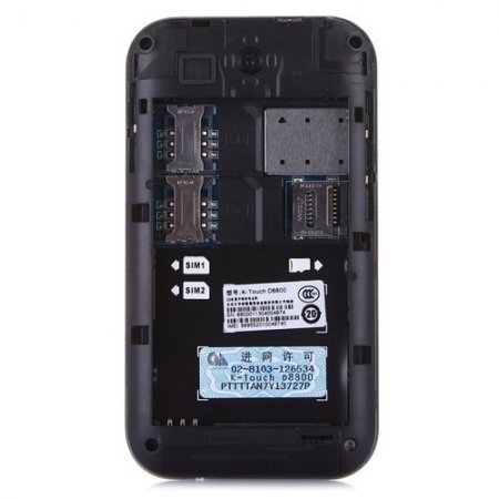 K-Touch D8800 Smartphone Android 2.3 MSM7125A 1.0GHz 3.5 Inch GPS WiFi- Yellow & Green