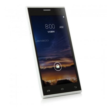 LEAGOO Lead 5 Smartphone Android 4.4 MTK6582 Quad Core 5.0 Inch IPS Screen White
