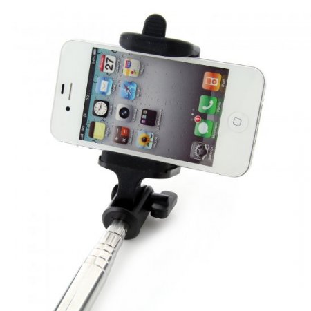 Dispho Original Bluetooth Selfie Stick Integrated Foldable Smart Shooting Aid Gold