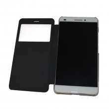 Original Protective Case S-view Flip Cover Case for Oukitel U8 Smartphone Black