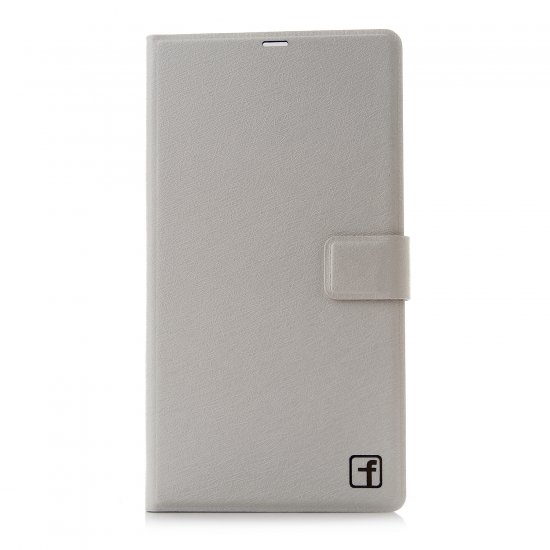 Fashion Leather Flip Cover Stand Case for MEIZU m1 note Smartphone White