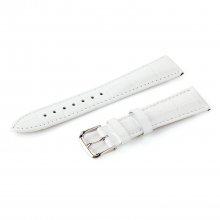 Crocodile Split Leather Buckle Watch Bands Straps For Apple Watch 38mm&42mm White