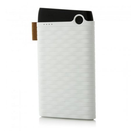 Cager B089 6000mAh Ultra Slim USB Power Bank for Smartphones Tablet PC White