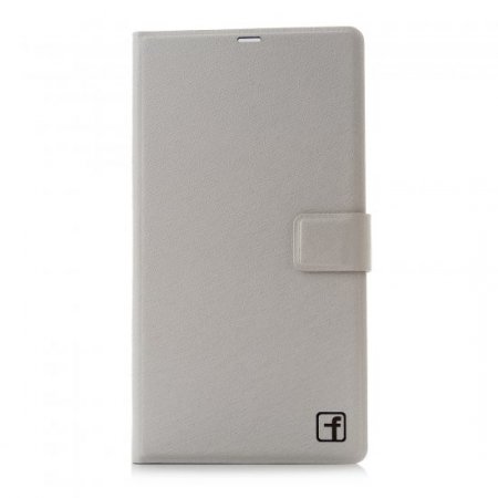 Fashion Leather Flip Cover Stand Case for MEIZU m1 note Smartphone White