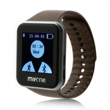 MIFone W15 2.5D Sapphire Glass Smart Bluetooth Watch 1.5" Screen TPSiV Safe Strap Brown
