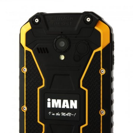 iMAN i6 Walkie Talkie Smartphone IP68 Android 4.4 MTK6592 4.7 Inch 2GB 32GB NFC Yellow