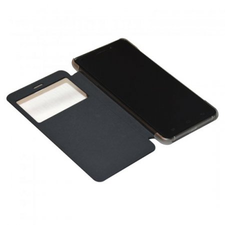 Original Protective Case S-view Flip Cover Case for Oukitel U8 Smartphone Black