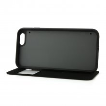 Fashion Brush Protective Flip Cover Case For iPhone 6 Smartphone Black