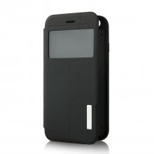 Fashion Protective Flip Cover Case For iPhone 6 Smartphone Black