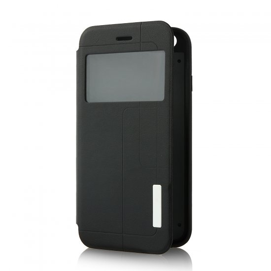 Fashion Protective Flip Cover Case For iPhone 6 Smartphone Black