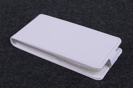 Leather Flip Cover Stand Case for ZOPO ZP320 Smartphone White