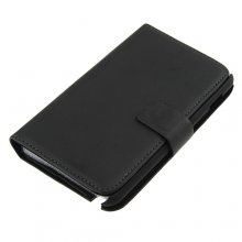 5.3 Inch Protective Leather Stand Case for Samsung Galaxy Note I9220 Smart Phone- Black