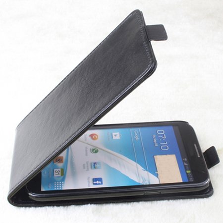 Leather Flip Case Cover for SAMSUNG Galaxy Note 2 Smartphone 3-color