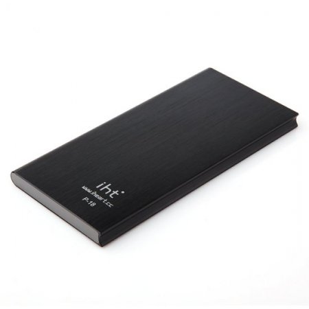 IHT P-18 18000mAh Dual USB Power Bank for iPhone iPad Smartphone - Black
