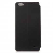 Original Leather Flip Cover Stand Case for ZOPO ZP720 Smartphone - Black