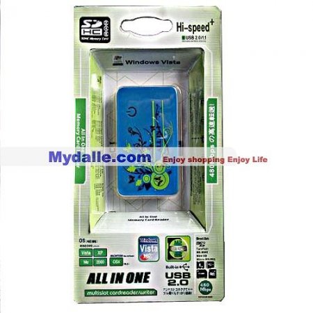 All in one Hi-speed USB 2.0 multislot cardreader /writer(with CE and FCC certicate)