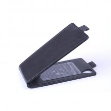 Leather Flip Cover Case Stand for Leagoo Lead 3 Smartphone Black