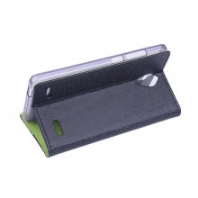 Leather Flip Cover Case Stand ZTE V5 MAX Smartphone Black