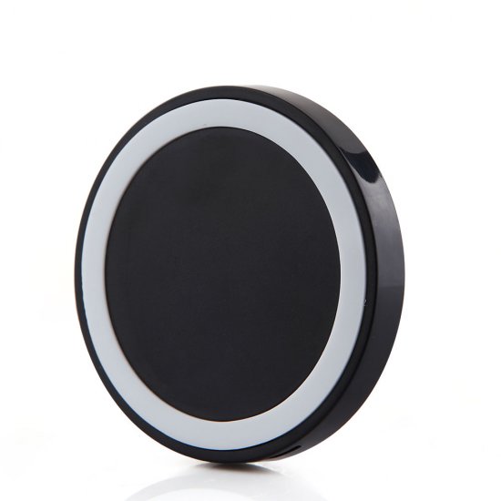 Q5 Portable Mini Wireless Charger Pad for Qi Compliant Devices White&Black