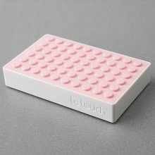 Le touch 4000mAh Universal Power Stone Power Bank Double USB for iPhone iPad Smart Phone Tablet- Pink