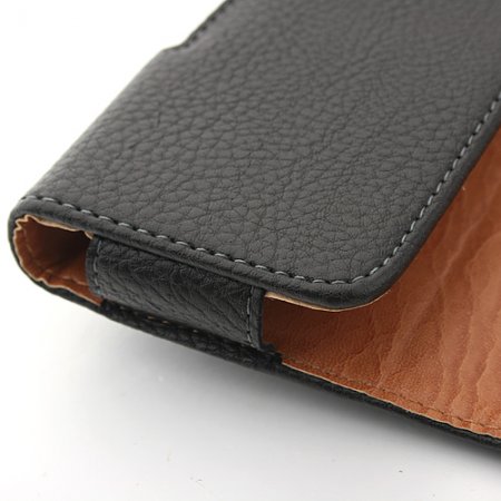 Magnetic Closure Protective Leather Case Cover for Samsung i9100 i9003 S4 HTC ONE S Black