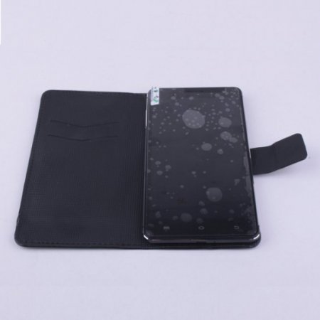 Flip Leather Cover Stand Case for ECOO E02 Pro Shinning Smartphone Black