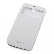 Original S-View Flip Cover Smart Sleep Mode Case for ZOPO ZP990 Captain S Smartphone- White