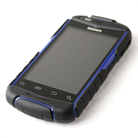 V5 Shockproof Smart Phone Android 2.3 MTK6515 1.0GHz WiFi 3.5 Inch Touch Screen Blue