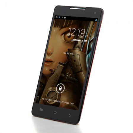 S8 Smartphone Android 4.2 MTK6589 Quad Core 6.0 Inch HD Screen 3G Gesture Sensing 1GB 16GB -Red