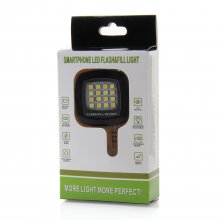 Mini Flash Lamp Portable Lighting Equipment with 3.5mm Audio Plug Black