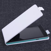 Leather Flip Cover Stand Case for Elephone G4 Smartphone White