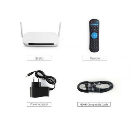 Leadcool Q9 French Arabic IPTV Box Android 9.0 4K Medai Player